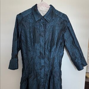 Chic Long Sleeve Blue Dress